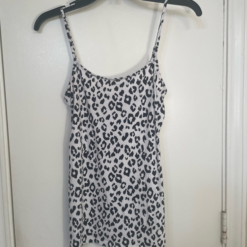 Leopard Print Spaghetti Strap Cami - image 1